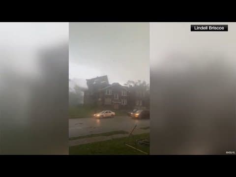 St. Louis storm damage: Roof ripped off of home