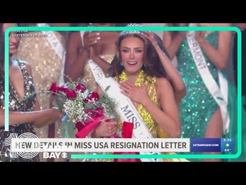 Miss USA resignation letter claims 'toxic work environment' and 'bullying' by leadership