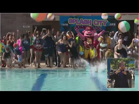 Mayor Bowser makes splash at DC pool opening