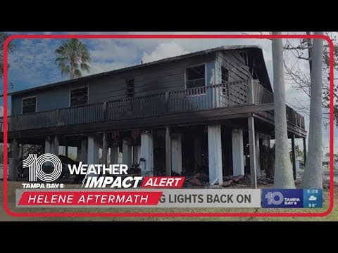 House fire breaks out in Hudson minutes after power was restored, family says