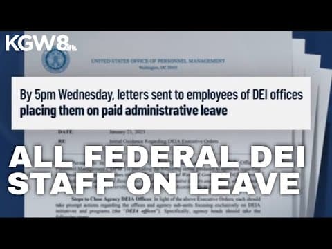 Trump administration orders DEI programs to end Wednesday