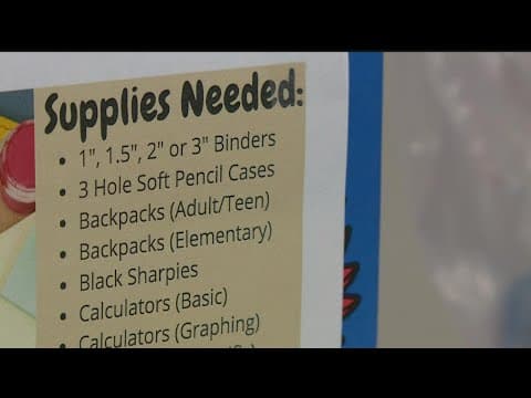 Inflation leading to waiting lists for school supplies