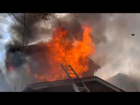 House goes up in flames in NE DC