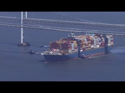Dali cargo ship leaves Baltimore for Virginia, nearly 3 months after bridge collapse