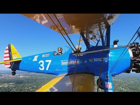 Minnesota vet honored with Dream Flight in bi-plane