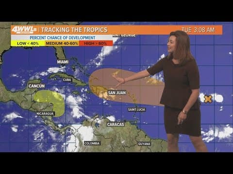 Tuesday 6am Tropical Update: Possible development near Caribbean later this week