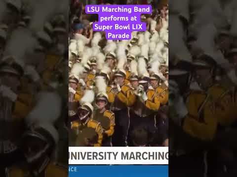 LSU Marching Band in Super Bowl LIX Parade