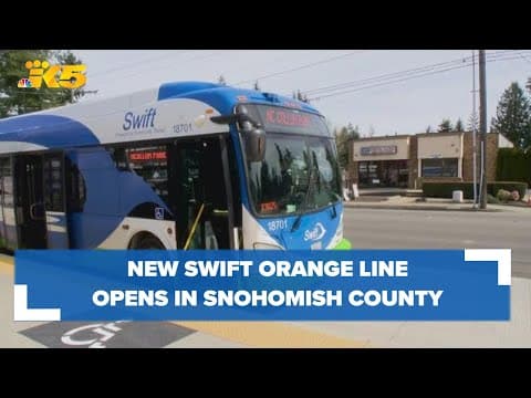 New public transit Swift Orange Line opens in Snohomish County