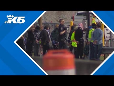 Protesters appear in court after blocking traffic to Seattle airport