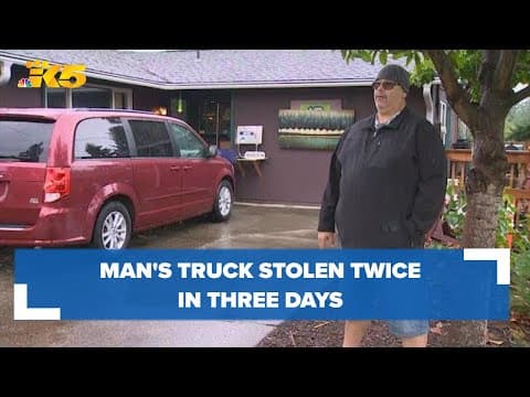 Tacoma man looking for suspects involved in stealing his truck, and trailer twice in a 3-day span