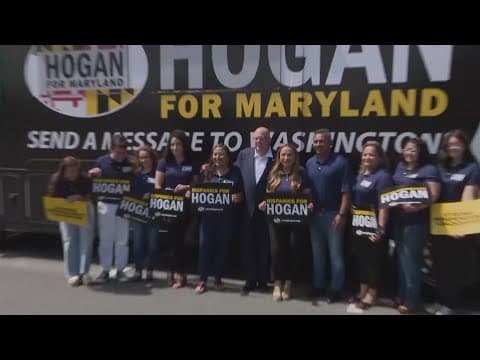 MD Senate candidate Larry Hogan stops in Hyattsville while on campaign trail