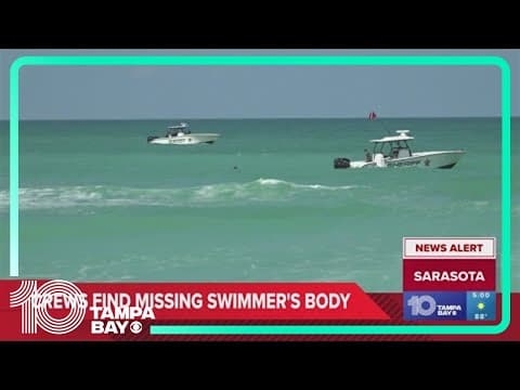 Crews recover body of missing swimmer off Sarasota coast