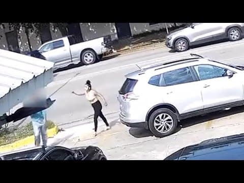 Woman in sports bra accused of hitting rideshare driver, stealing his keys