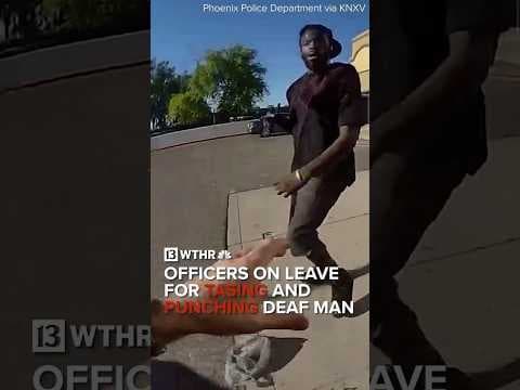 Officers on leave for tasing and punching man who is deaf | Via:CNN