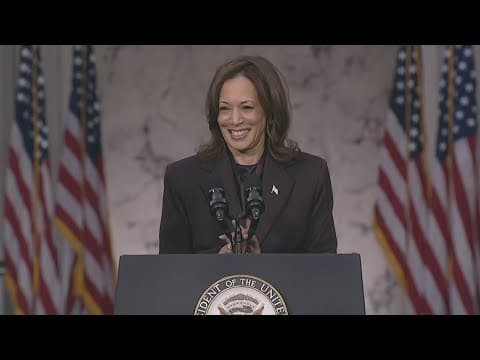 Kamala Harris addresses supporters in concession speech