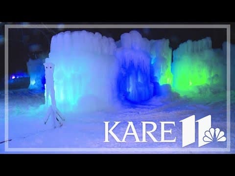 Ice Castles open at Minnesota State Fairgrounds