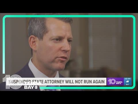 Hillsborough state attorney Warren will not run again saying DeSantis would suspend him again