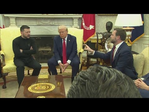 Meeting between President Trump, VP Vance and Ukrainian President Zelenskyy turns tense
