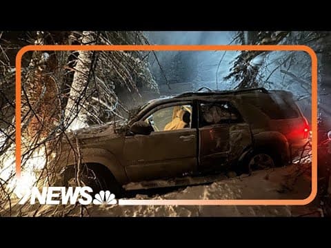 Denver artist believes driving his car off cliff saved his life