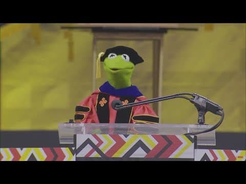 Kermit the Frog delivers ribbit-ing commencement address at University of Maryland