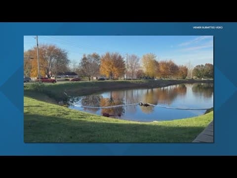 Police chase ends with car into pond, suspect dead
