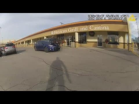 Police release bodycam footage of sergeant getting hit by stolen vehicle, shooting at suspect