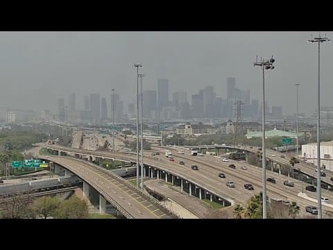 Timelapse: Haze in Houston on March 14, 2025