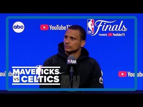 NBA Finals: Joe Mazzulla full post-game press conference after beating Dallas Mavericks in Game 2