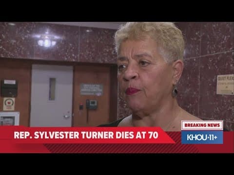 Houston City Councilwoman Carolyn Evans-Shabazz reacts to former Mayor Sylvester Turner's death