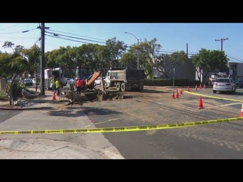 Water main break in Point Loma Heights affects hundreds of residents