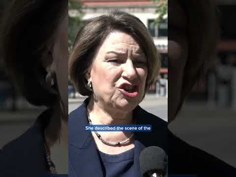 Sen. Klobuchar says a former staffer's children were in Mass where the shooting happened.