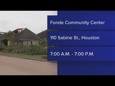 FEMA assistance available at Fonde Community Center in downtown Houston starting Tuesday