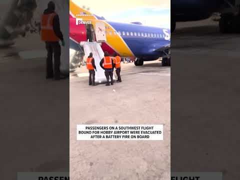 A phone battery caught fire on a plane and caused an evacuation