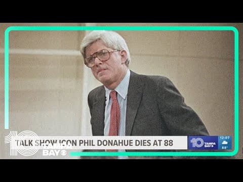 Phil Donahue, talk show icon and husband of Marlo Thomas, has died