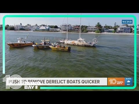 Tampa Bay counties push to remove abandoned boats quicker