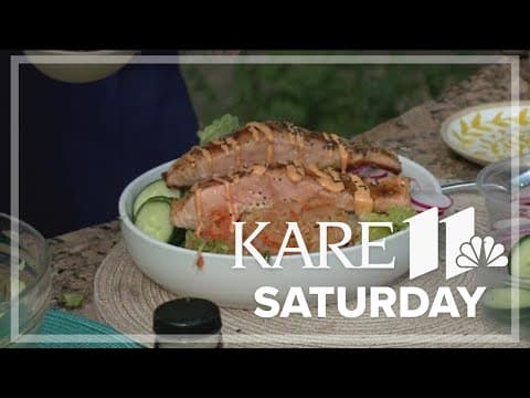 RECIPE: Korean grilled salmon salad
