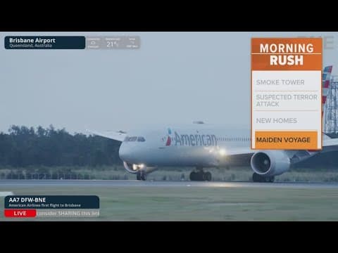 The longest DFW flight lands in Brisbane, Australia from DFW