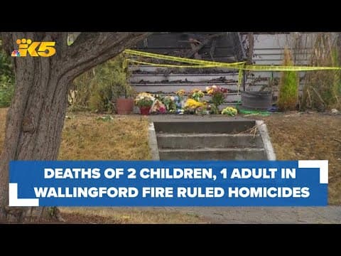 Deaths of 2 children, 1 adult in Wallingford house fire ruled homicides