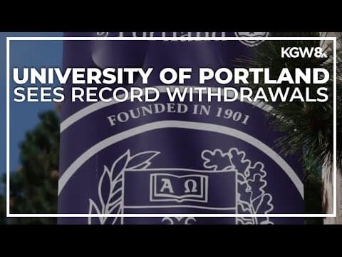 Record number of 1st-year University of Portland students withdraw from courses