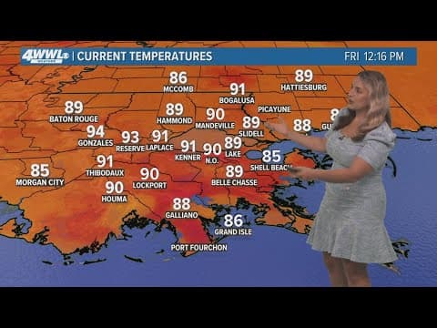 Hot and muggy with a few storms this weekend