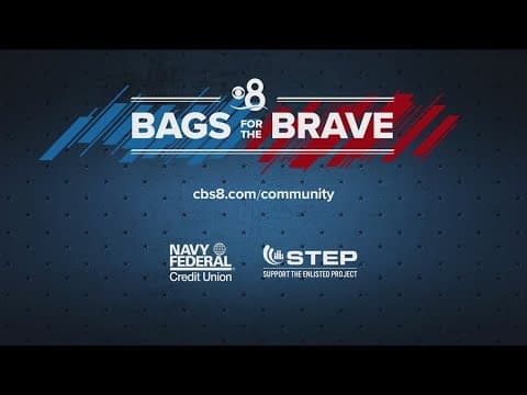CBS 8 teams up with Navy Federal and STEP for 'Bags for the Brave'
