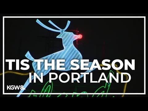 Welcome to Portland sign signals start of holiday season