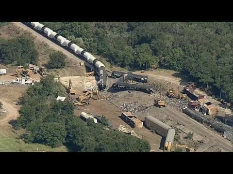 Train traffic back on track in Palo Pinto County as cleanup continues after derailment