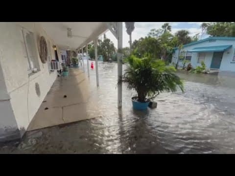Helene outer bands flooding Florida streets