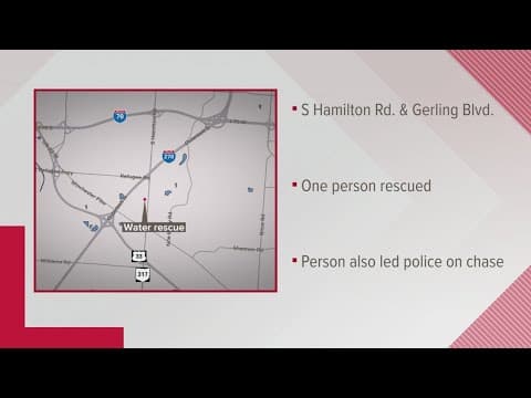 Sheriff: Suspect pulled from Big Walnut Creek following stolen-vehicle pursuit throughout Columbus