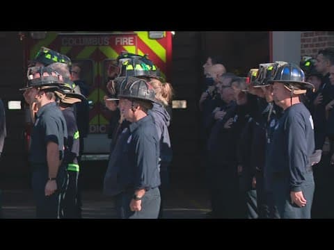Columbus firefighter honored by friends and colleagues