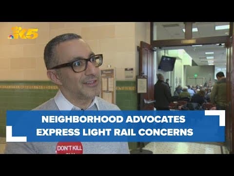 South Lake Union residents, business owners express concerns over light rail proposal
