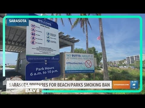 Sarasota County to enact smoking ban at county parks and beaches