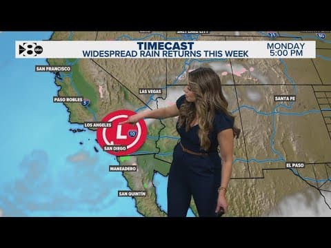 Rain in Southern California causes mudslides amid wildfires, here's what's in the forecast next