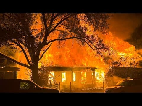 RAW VIDEO: 3 homes engulfed in flames on Indy's near east side | Via: IFD